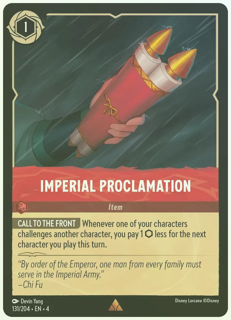 Imperial Proclamation Foil