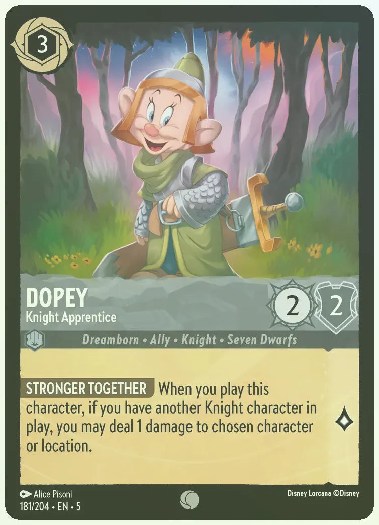Dopey - Knight Apprentice Foil