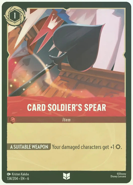 Card Soldiers Spear Foil