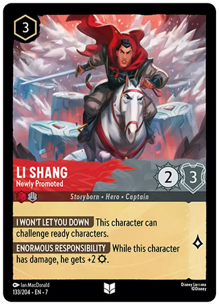 Li Shang - Newly Promoted character