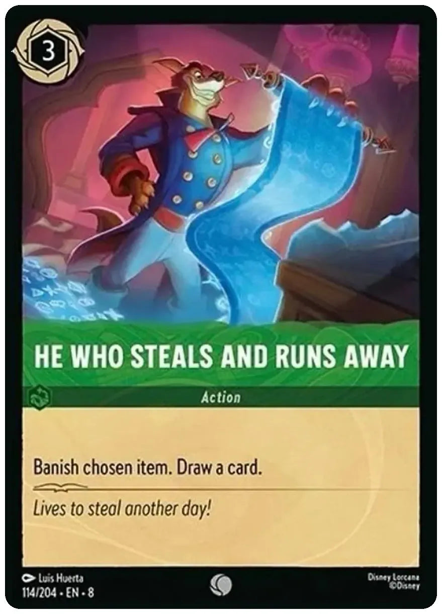 He Who Steals and Runs Away