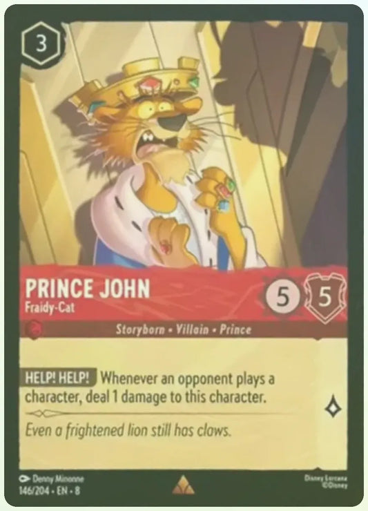 Prince John - Fraidy-Cat Foil
