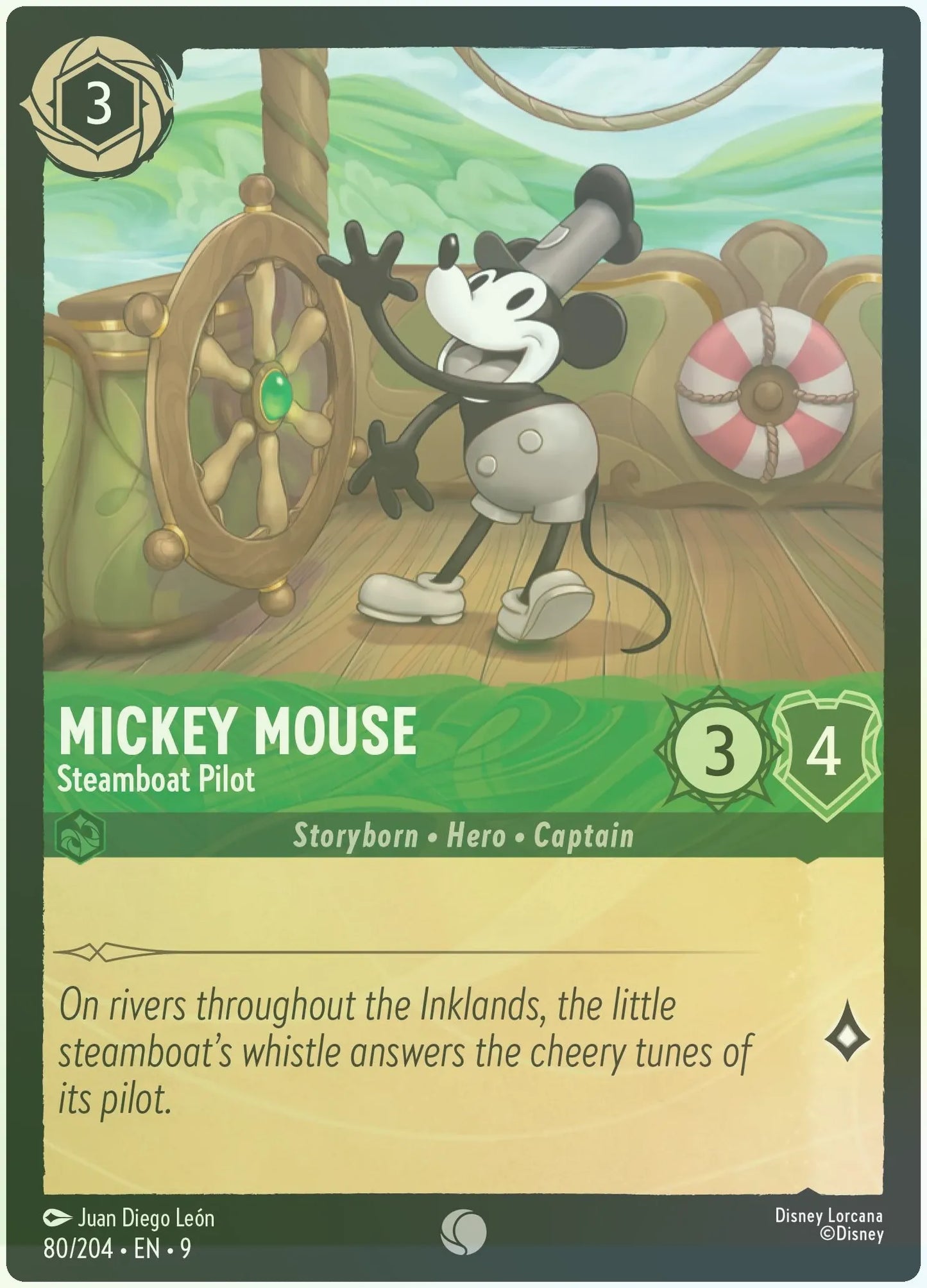 Mickey Mouse - Steamboat Pilot Foil