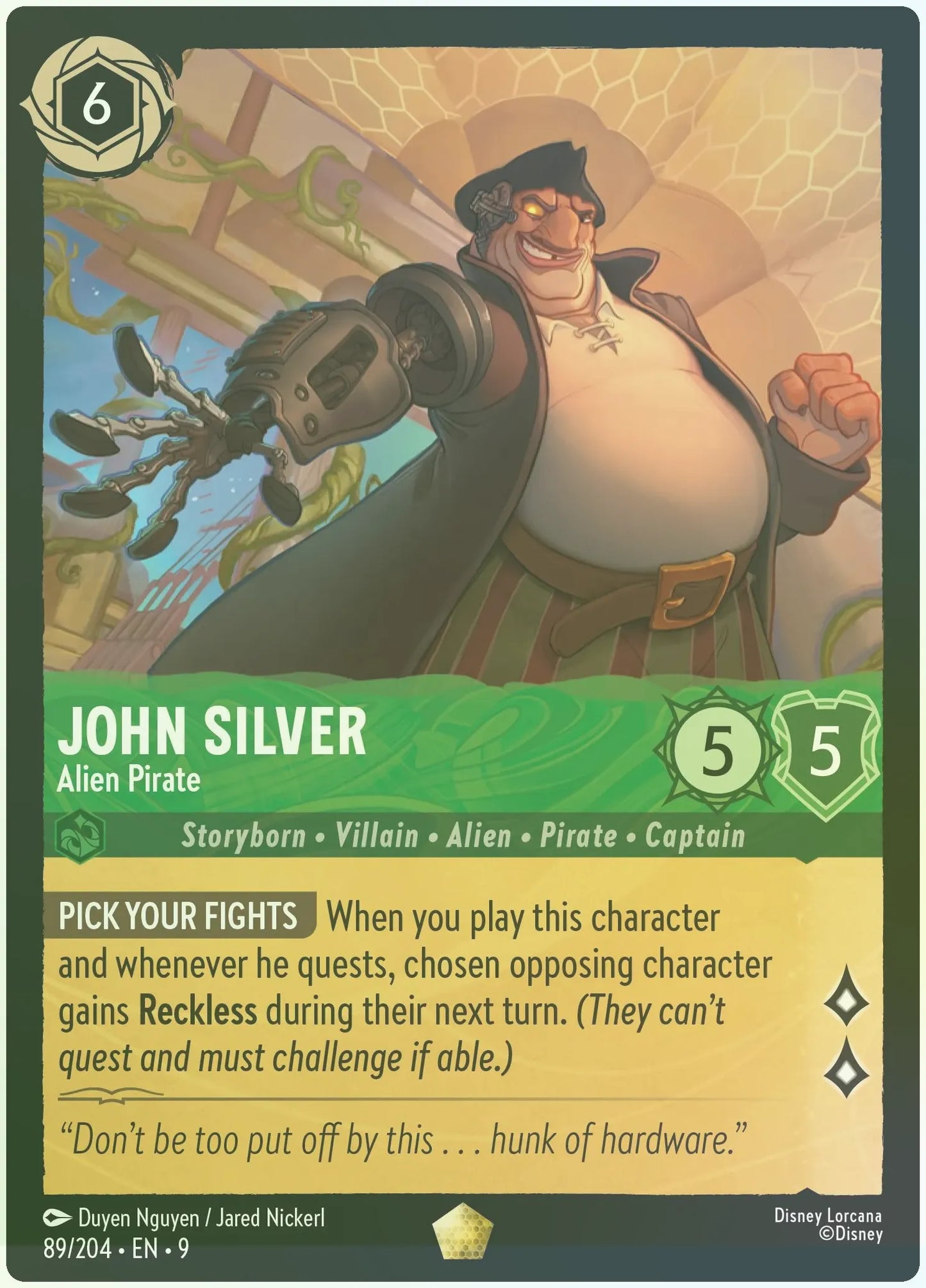 John Silver - Alien Pirate Foil