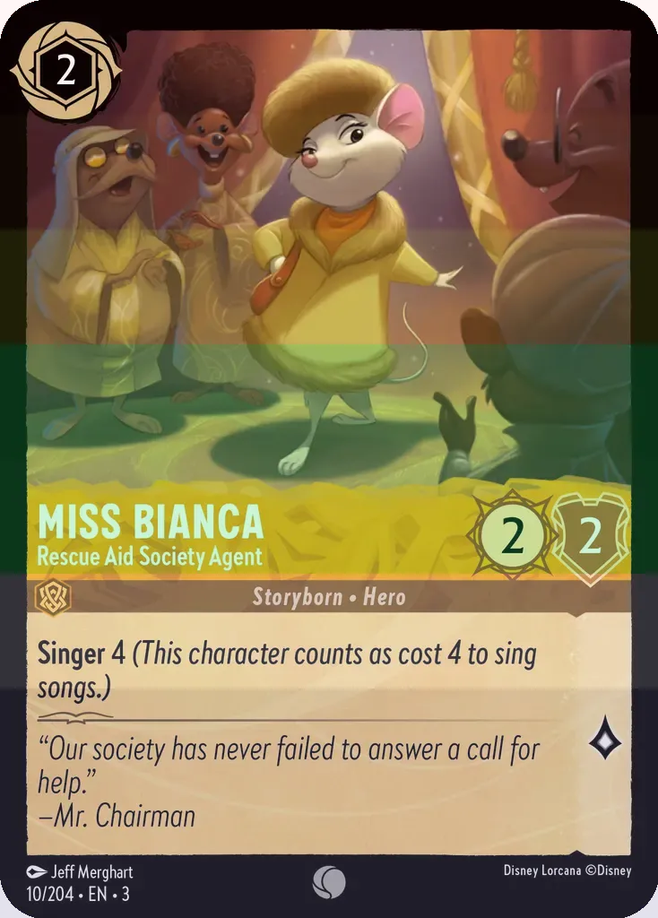 Miss Bianca - International Rescue Aid Society Agent Foil