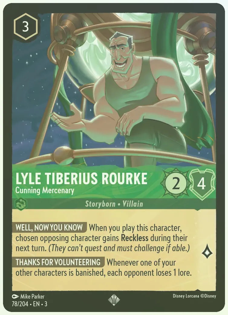 Lyle Tiberius Rourke - Cunning Mercenary Foil