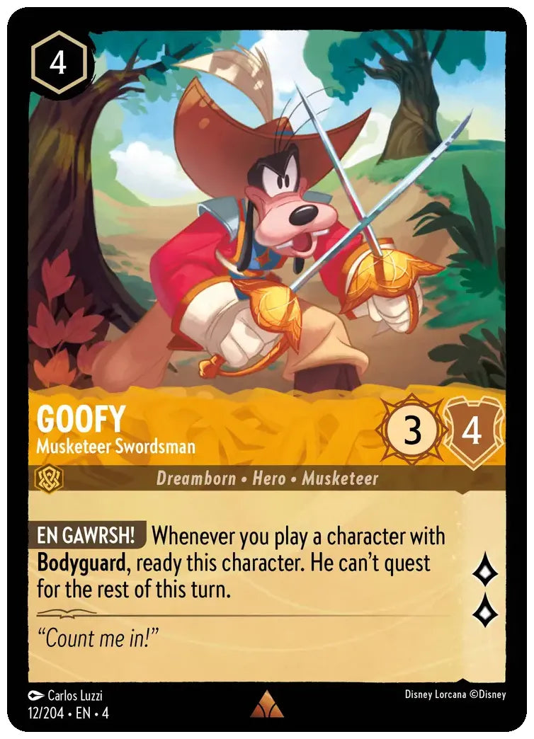 Goofy - Musketeer Swordsman