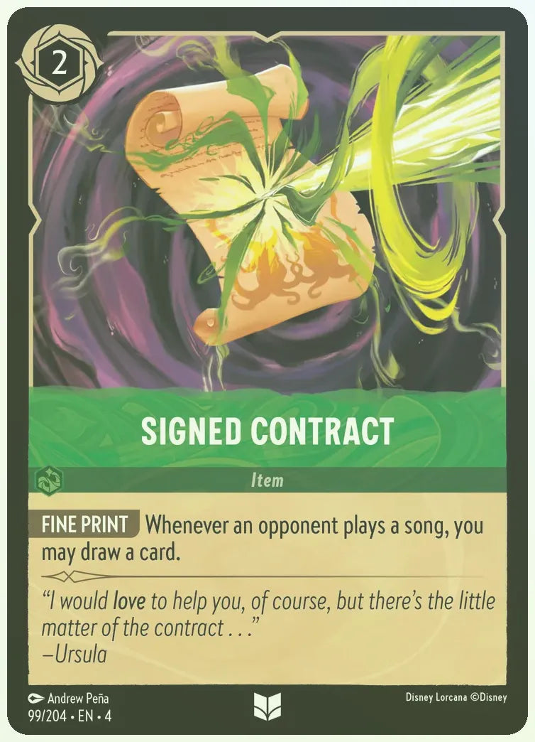 Signed Contract Foil