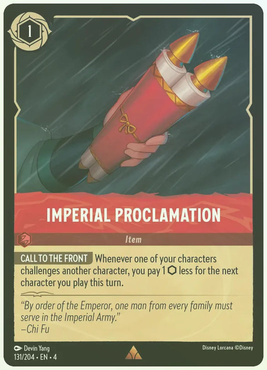 Imperial Proclamation Foil