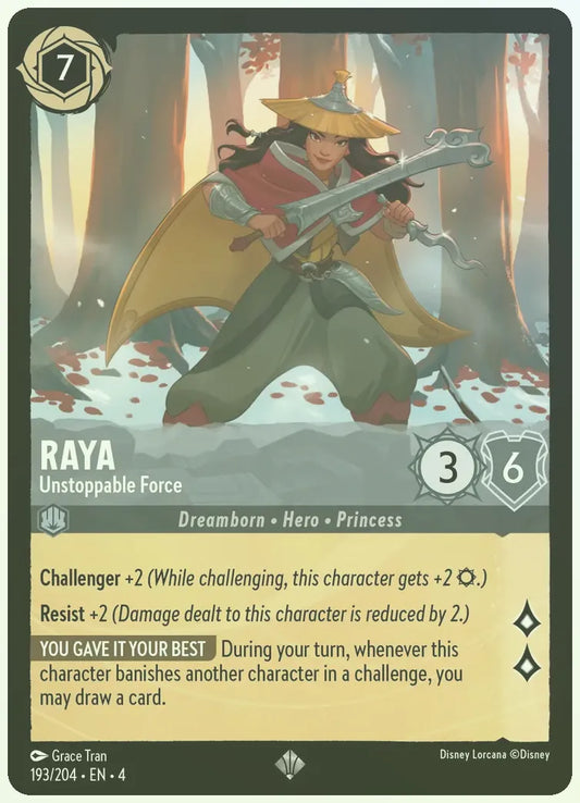 Raya - Unstoppable Force Foil
