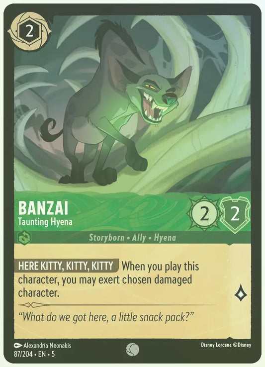 Banzai - Taunting Hyena Foil