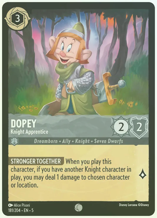 Dopey - Knight Apprentice Foil