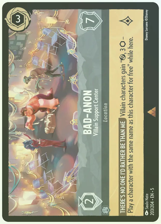 Bad-Anon - Villain Support Center Foil