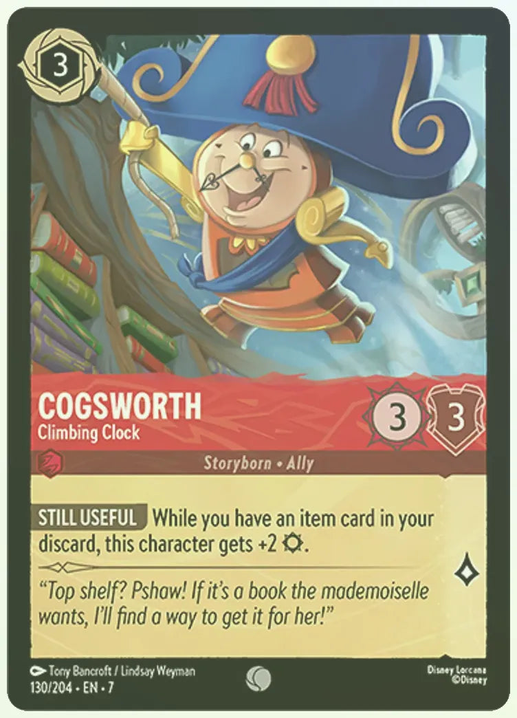 Cogsworth - Climbing Clock Foil