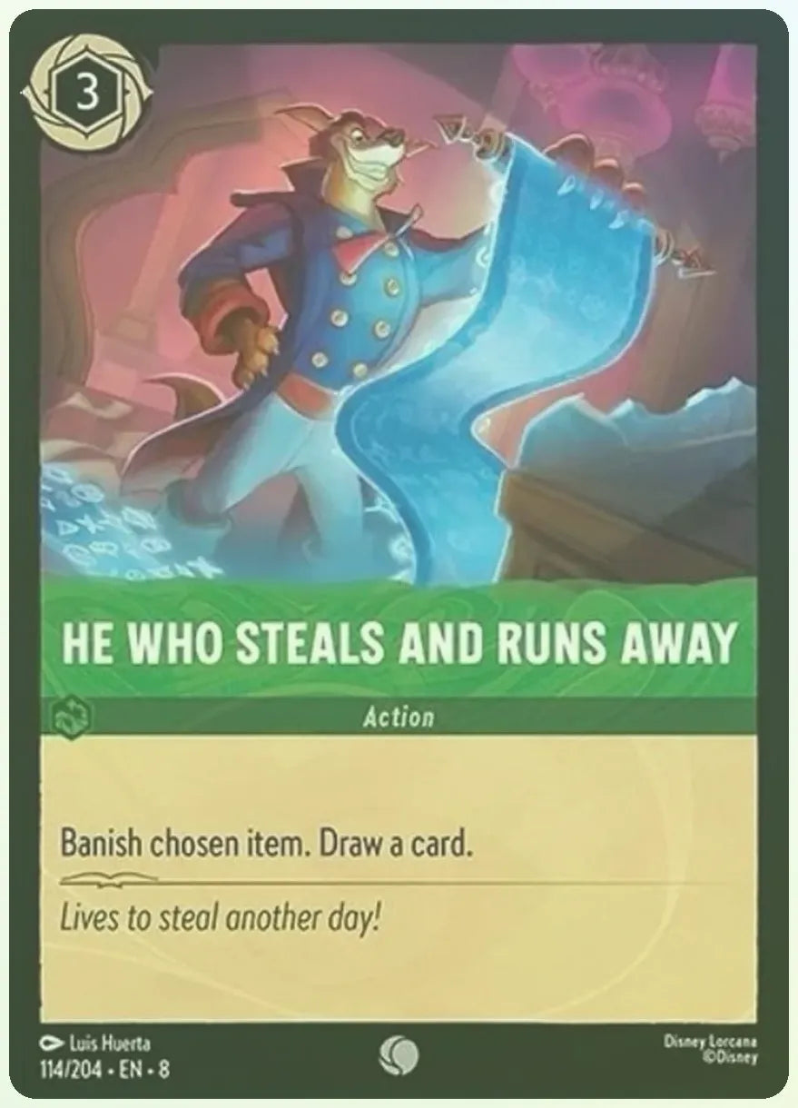 He Who Steals and Runs Away Foil