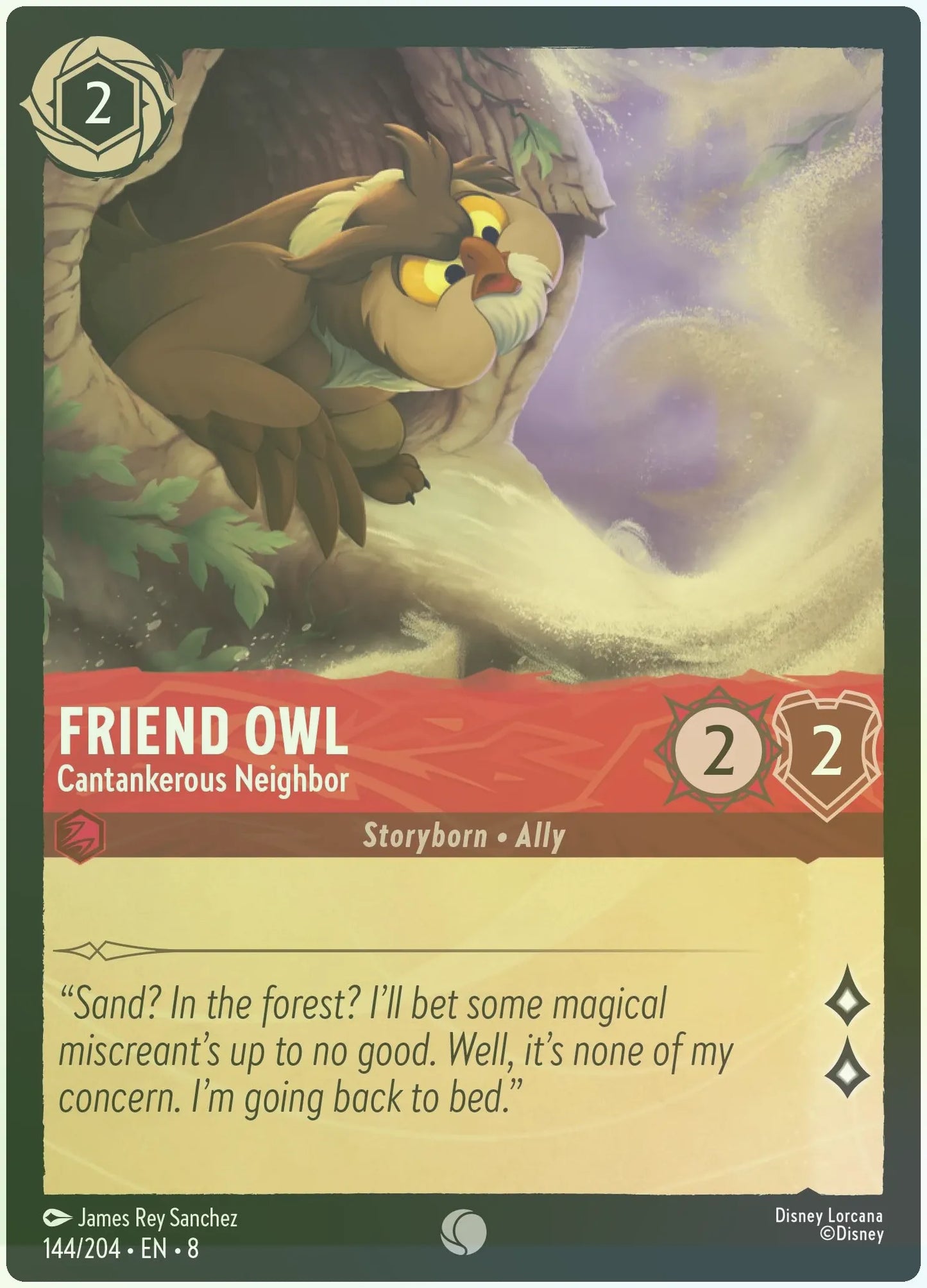 Friend Owl - Cantankerous Neighbor Foil