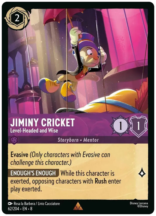 Jiminy Cricket - Level-Headed and Wise