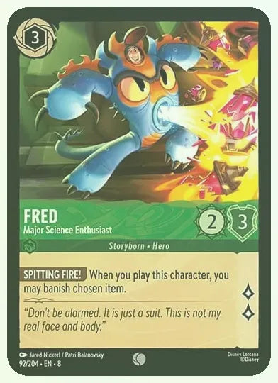 Fred - Major Science Enthusiast Foil