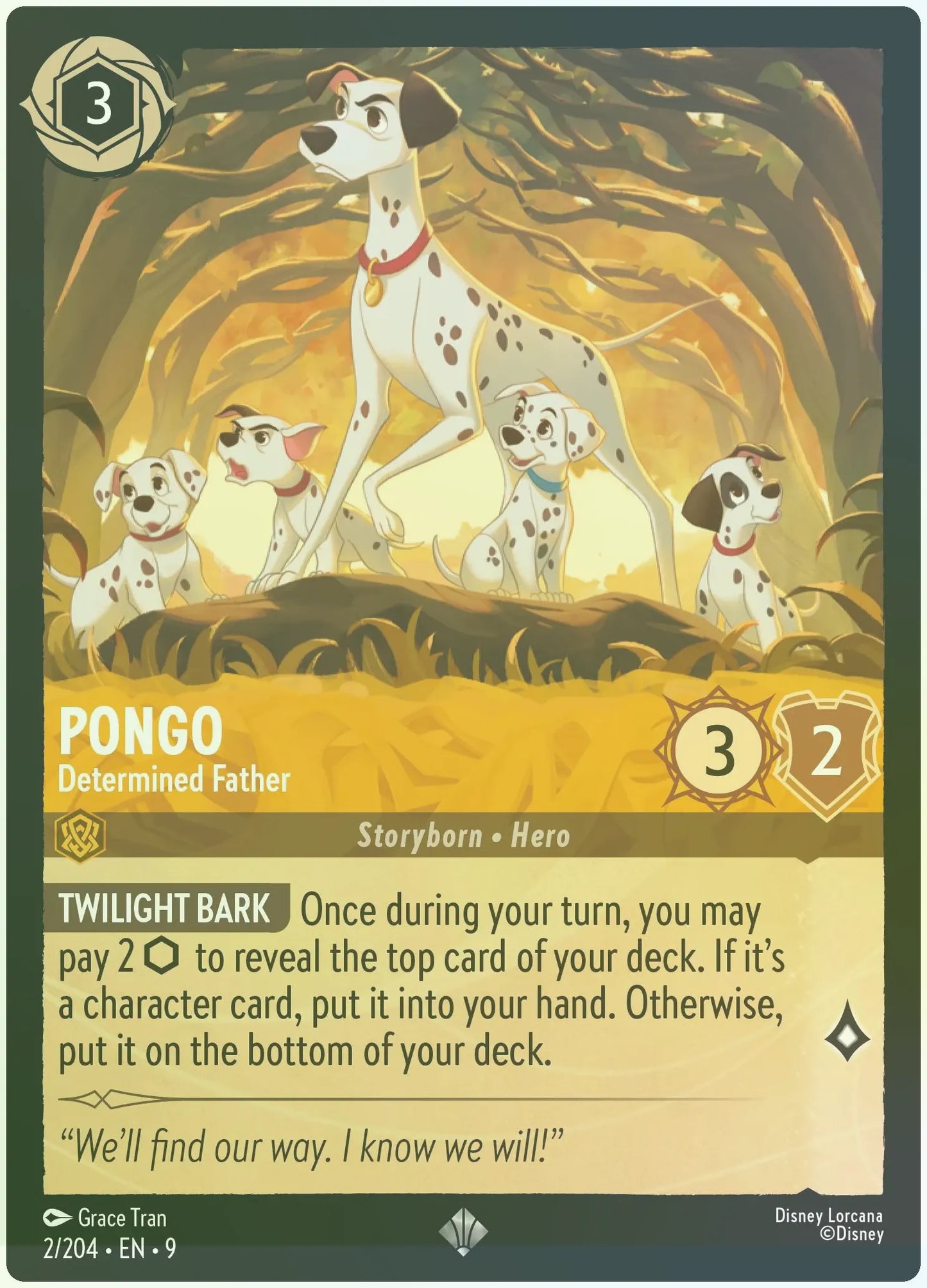 Pongo - Determined Father Foil