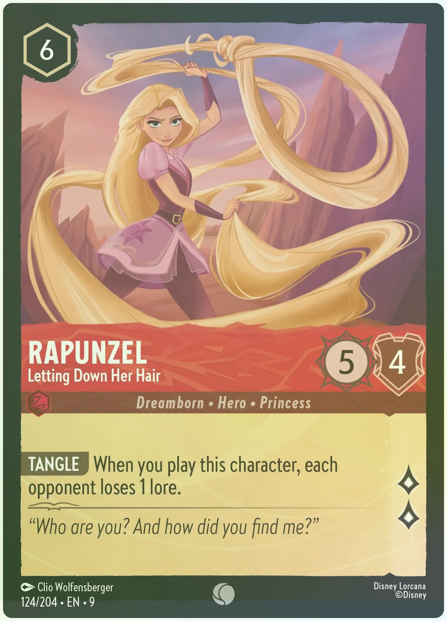 Rapunzel - Letting Down Her Hair Foil