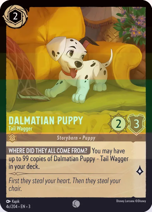 Dalmatian Puppy - Tail Wagger 4c Foil